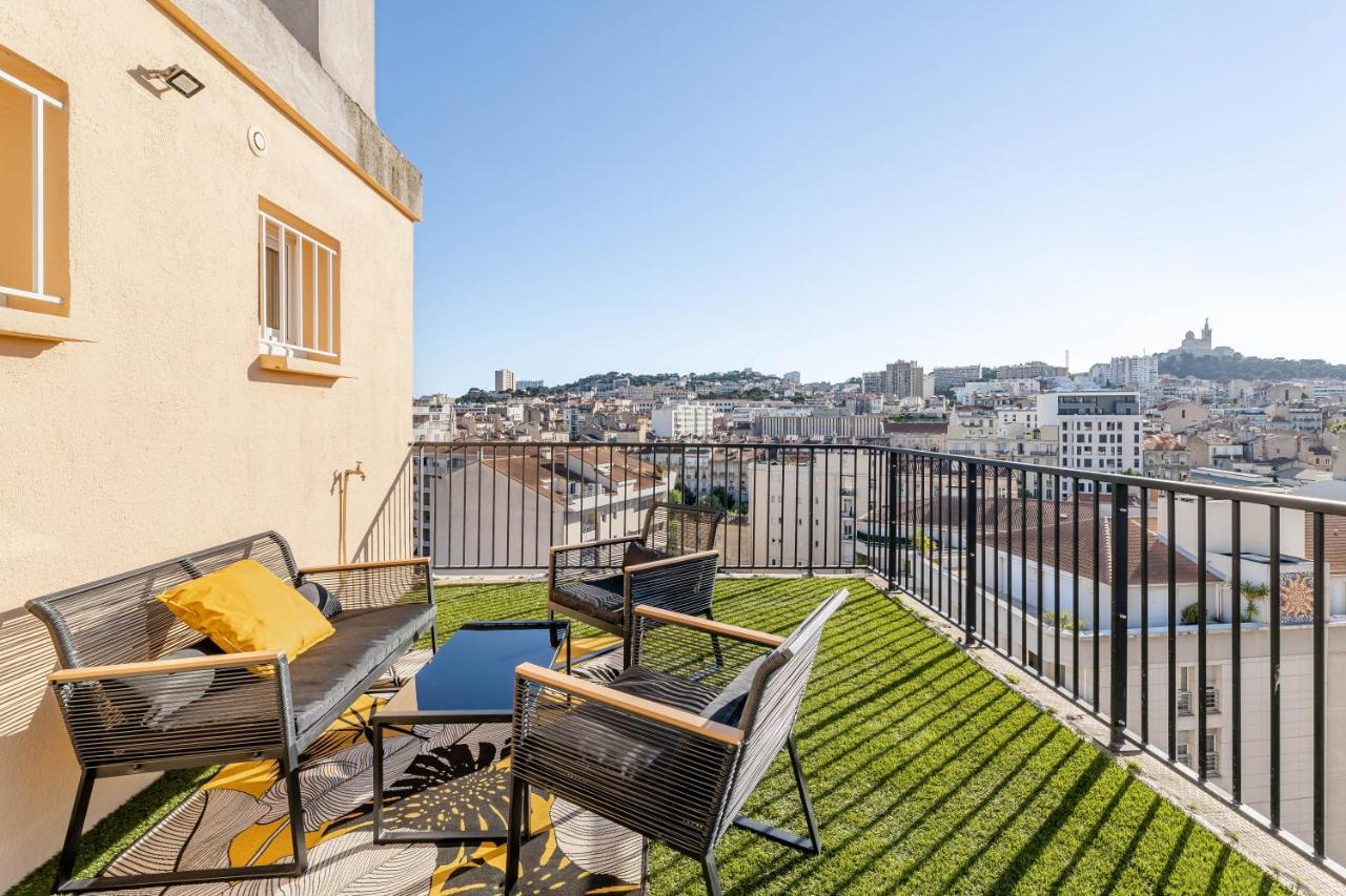 Ferienwohnung Marseille: Superbe Vue Sur Notre-Dame De La Garde Exterior foto