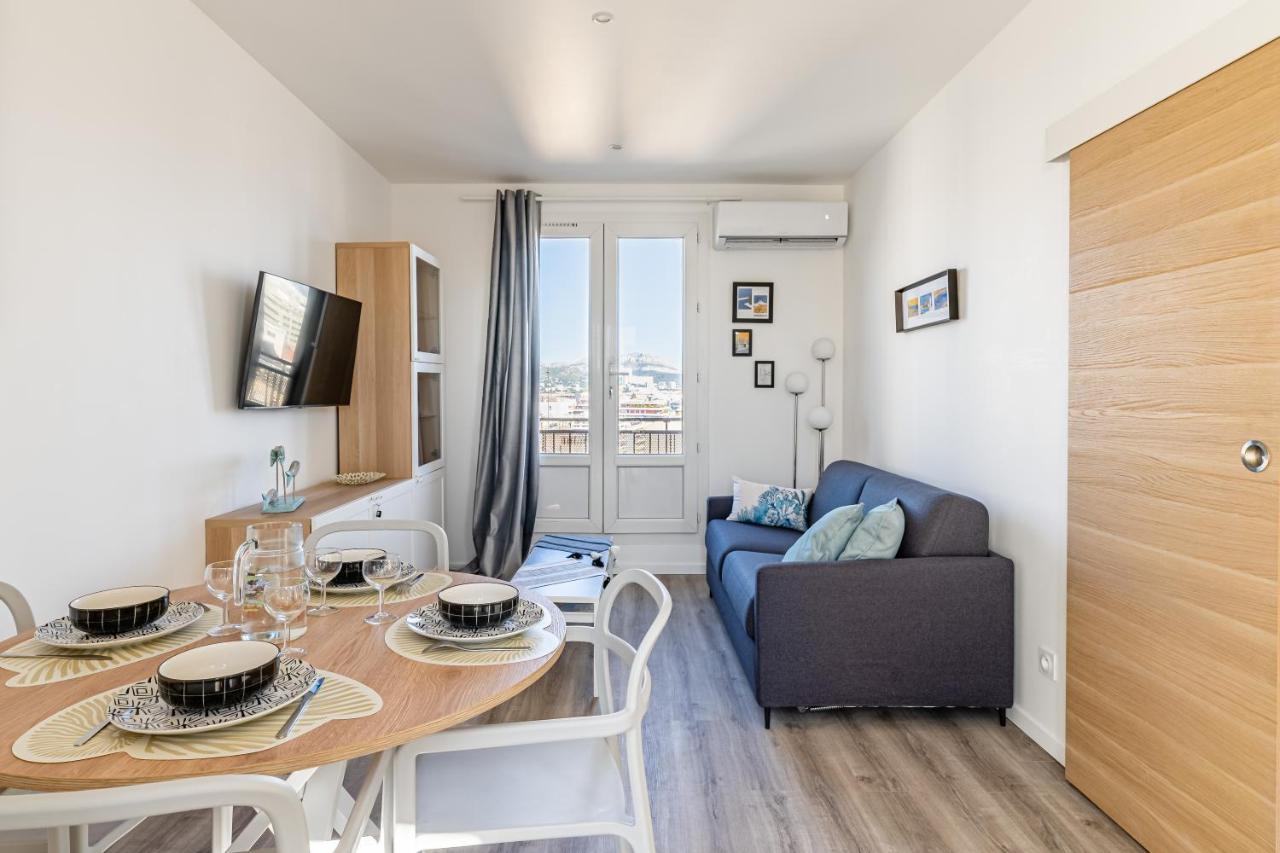 Ferienwohnung Marseille: Superbe Vue Sur Notre-Dame De La Garde Exterior foto